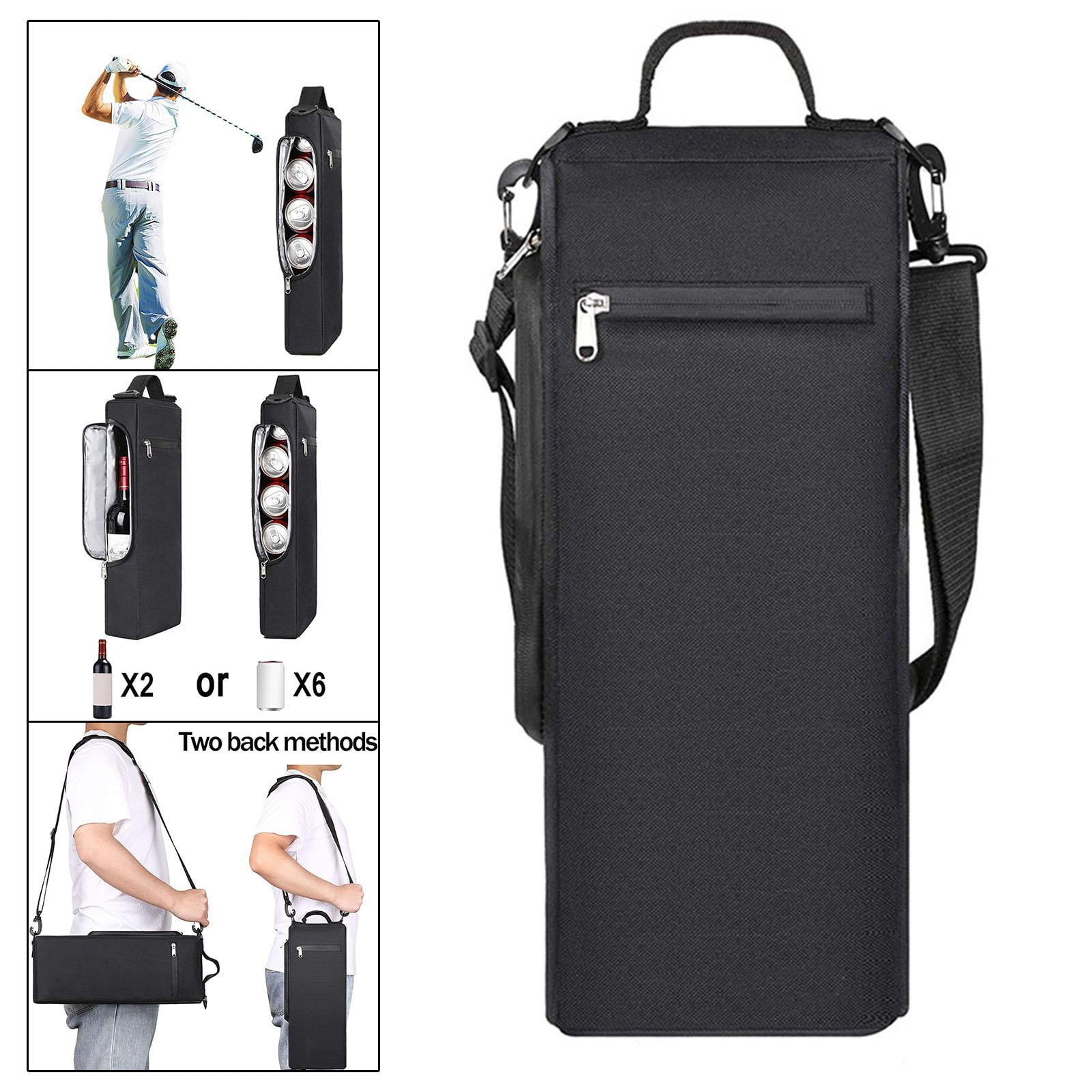Baoblaze Golf Bag Portable with Adjustable Shoulder Strap 6 2 Bottles Bag for