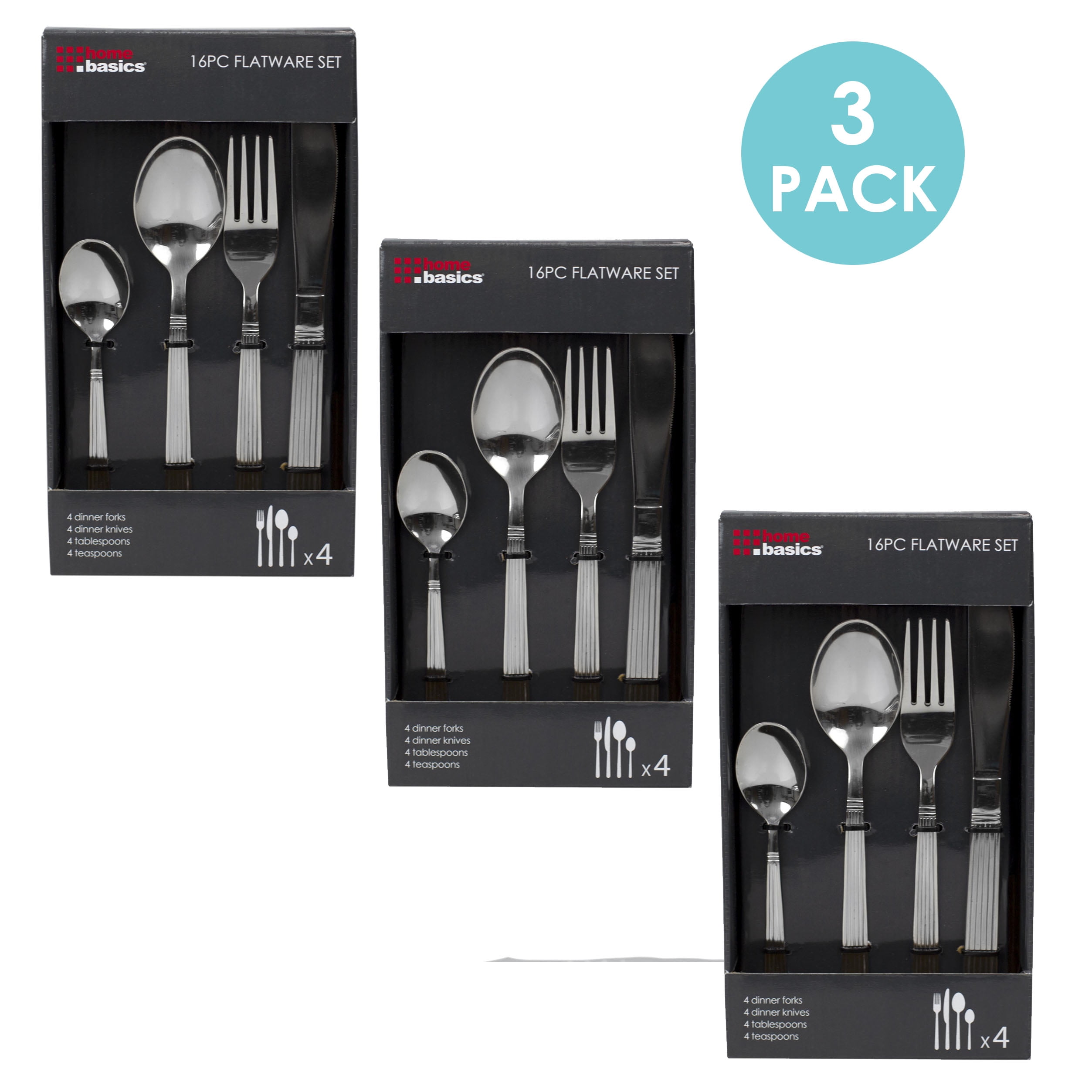 32 Piece New Stribes Cutlery Set Stainless Steel Brand New 
