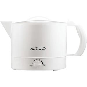 Brentwood Appliances 32 oz Plastic Hot Pot, White