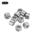 thumbnail image 3 of Uxcell 20Pack Round Connector Nuts, M3x4x6mm Coupling Nut Sleeve Rod Bar Stud Nut, 3 of 6