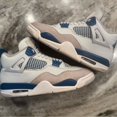 thumbnail image 1 of Nike Air Jordan 4 Retro Military Blue size 9, 1 of 5