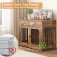 thumbnail image 6 of Waleaf 44 inch Dog Crate Furniture with 2 Storage Drawers,Wooden Dog Kennel for Inside,End Tables with Dog Crate for Large Medium Dogs, Brown, 6 of 7
