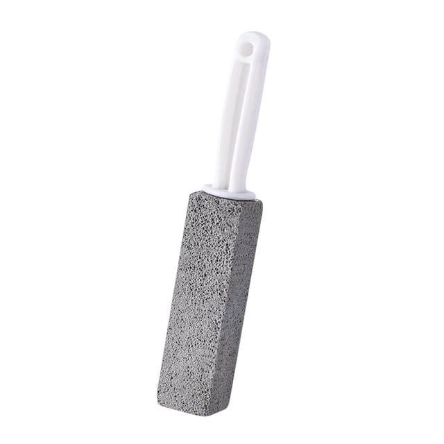 facefd Pumice Stone with Handle Limescale Remover for Swimming Pools Kitchen Tiles 1Pc