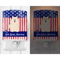 thumbnail image 2 of Caroline's Treasures BB3025CNL PatrioticSamoyed Ceramic Night Light, 6x4x3", multicolor, 2 of 2