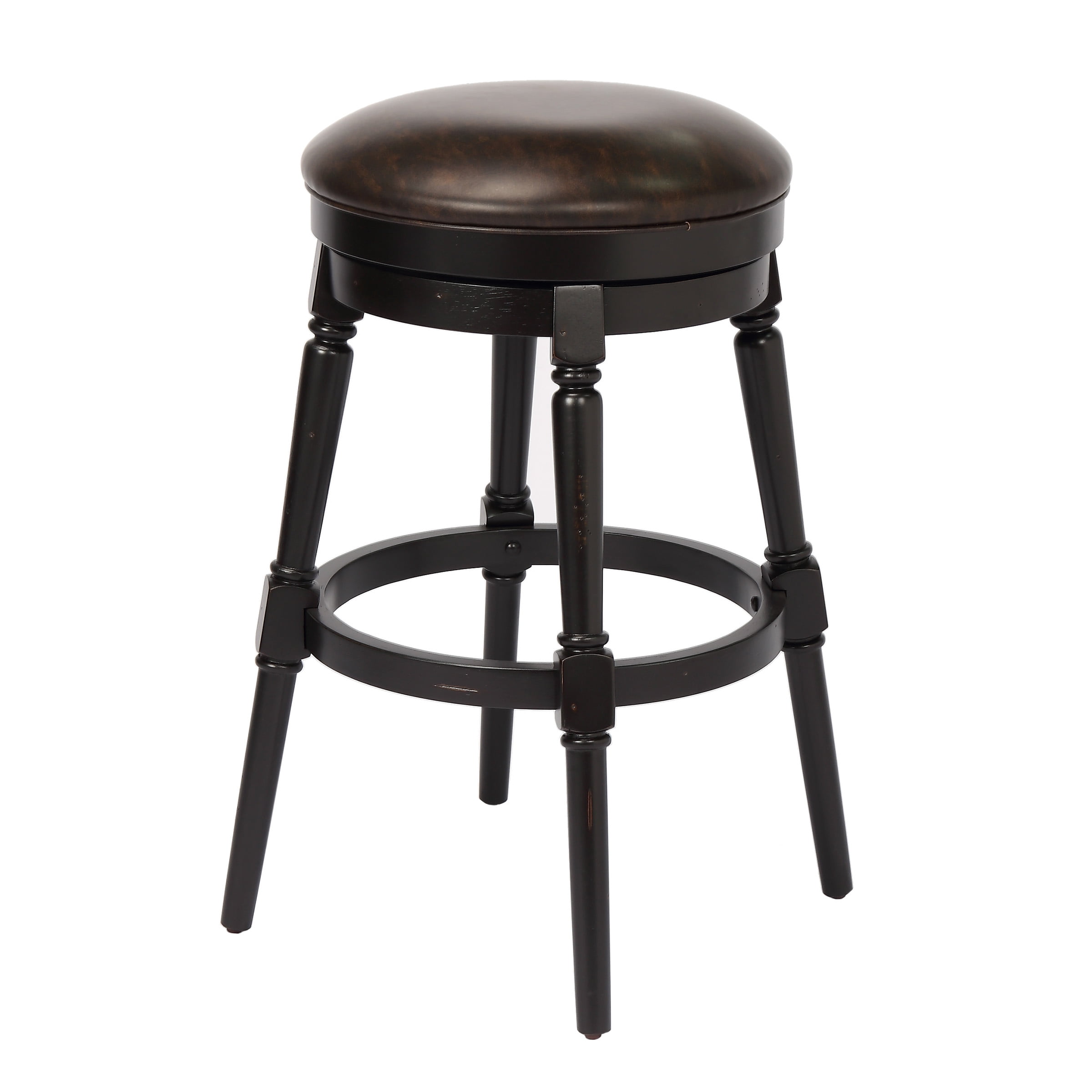 Hayden Bar Height Swivel Stool, Black