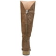 thumbnail image 3 of Womens Comfort Wide Calf Faux Leather Knee-high Boot, 3 of 8