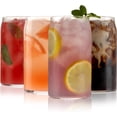 thumbnail image 1 of True Beer Can Vasos transparentes, cóctel superior, agua, jugo, café helado, soda, vaso de bebida, juegos de cristalería de cocina, utensilios de bebida, bar en casa, juego de 4 unidades, 1 of 13