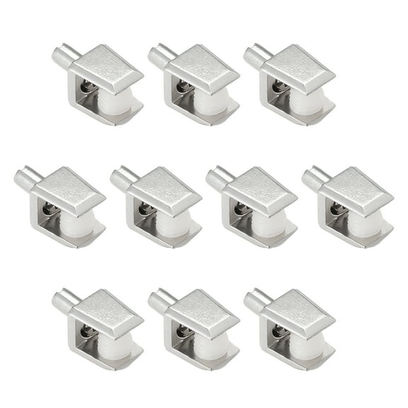 Uxcell Glass Shelf Brackets Glass Clamp Clip Shaft Mount for 5-8mm, Type-01, 10Pcs