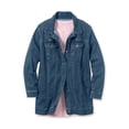 thumbnail image 6 of Woman Within Plus Size Long Stretch Denim Jacket Oversized Jean Jacket, 6 of 6