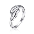 thumbnail image 1 of mtvxesu Rings Ring Gold Dolphins Open Ring Midi Pinkie Finger Toe Ring For Women Sale, 1 of 6