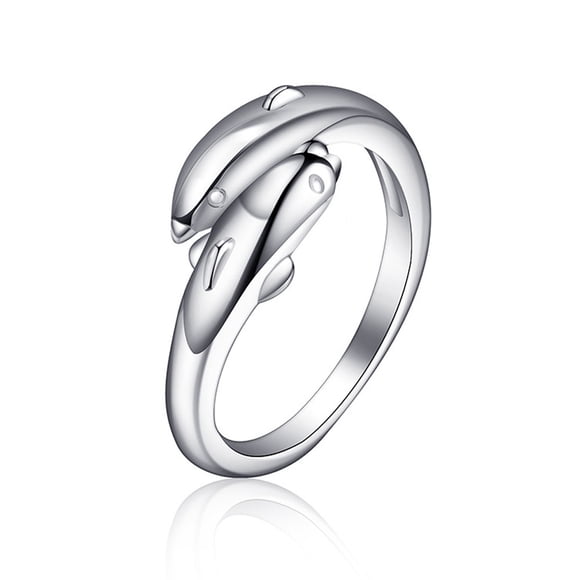 Up to 60% off Gifts Xihbxyly Ring Gold Dolphins Open Ring Midi Pinkie Finger Toe Ring For Women for Indoor/Outdoor