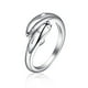 thumbnail image 1 of Anillos para mujer, regalos para mujer, anillo de delfines dorados, anillo abierto, anillo midi para el dedo meñique del pie, anillo plateado para mujer., 1 of 5