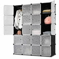 thumbnail image 5 of Topbuy 20 Cube Clothes Organizer Storage Cubes Portable Wardrobe Bedroom Storage Cubby, 5 of 9