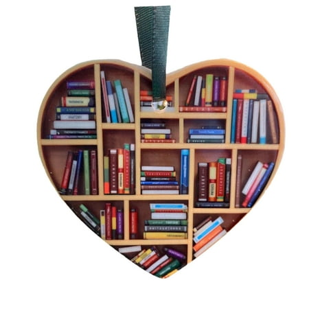 2022 Christmas Ornament,Book Ornament, Book Lovers Heart Ornament,Gift for Book Lovers, Gift for her, Gift for Christmas Q2M3