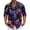Purple, variant on LNZGNM Mens Mardi Gras Carnival Shirt Lapel Printed Button Up Shirt Big and Tall Long Sleeve T-Shirts Stylish Mardi Gras Top,Dark Blue 3XL