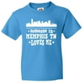 thumbnail image 3 of Inktastic Memphis Tennessee Someone Loves Me Skyline Youth T-Shirt, 3 of 5