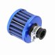 thumbnail image 2 of Kit de filtro de admisión de aire frío universal para coche de 12 mm, tapa de ventilación del cárter, respiradero azul, 2 of 14