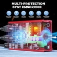 thumbnail image 2 of 2pcs Power Inverter Compatible with Mil*wau*kee 18V Battery,300W Portable Outdoor Battery Converter with 3USB 1Type C&2AC Outlets, for Camping, RV, and Emergency Power, 2 of 8