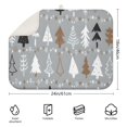 thumbnail image 2 of Gray Christmas Tree Pattern Dish Drying Mat for Kitchen 1 Pack, Ultra Absorbent Microfiber Dishes Drainer Mats,18x24in(46x61cm), 2 of 4