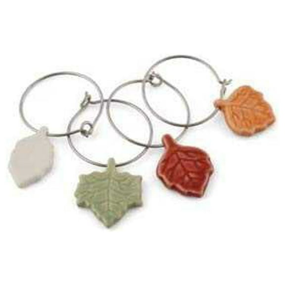 Thirstystone Leaf Wine Charms Set of 4