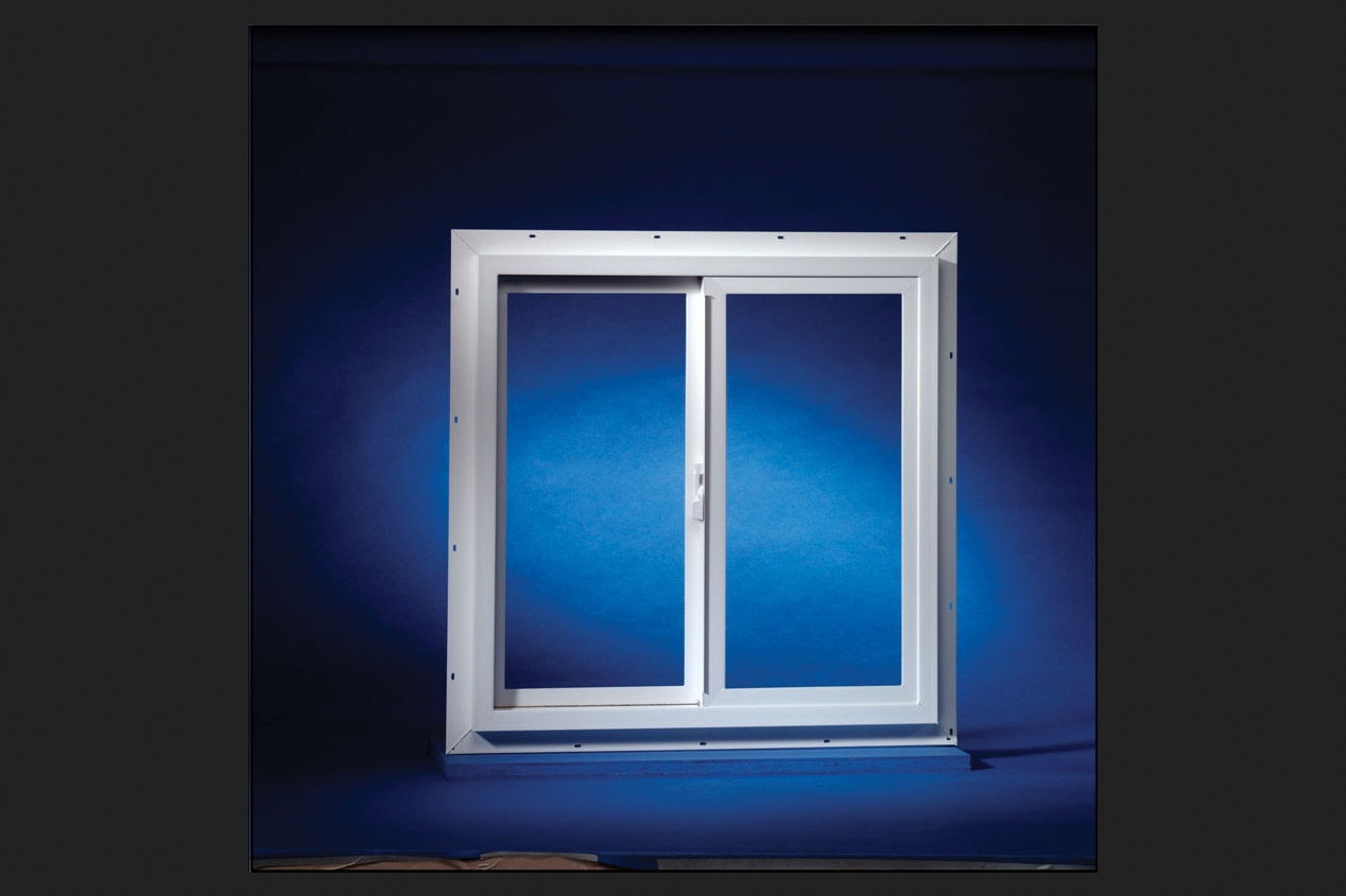 Duo-Corp Agriclass Double Slider Vinyl Utility Window White Glass/Vinyl ...