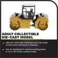 thumbnail image 3 of Diecast Masters 1:64 Caterpillar CB-13 Roller with ROPS, Play & Collect Series Cat Trucks & Construction Equipment | 1:64 Scale Model Diecast Collectible | Diecast Masters Model 85630, 3 of 9
