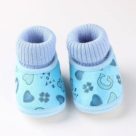 

Aayomet Warming Cotton Shoes For Baby Girls And Boys Warm Shoes Soft Booties Comfortable Toddler Shoes Boy Dress Shoes Size 12 Blue