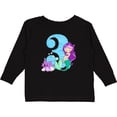 thumbnail image 3 of Inktastic Third Birthday Mermaid Girls Long Sleeve Toddler T-Shirt, 3 of 5