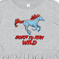 thumbnail image 4 of Inktastic Born to Run Wild Galloping Horse Girls Toddler Dress, 4 of 5