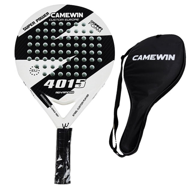 Raqueta de Pádel Raqueta profesional de fibra de carbono 4015 blanco