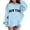 Sky Blue, variant on LIUJUNSHOP Kids Girls Oversized Hoodies Pullover Sweatshirts and School Days Comfortable Casual Outerwear for Everyday Khaki 7-8 Years