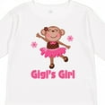 thumbnail image 4 of Inktastic Gigi's Girl Monkey Girls Long Sleeve Toddler T-Shirt, 4 of 5