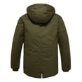 thumbnail image 6 of WenVen Men's Winter Jacket Warm Puffer Coat Hooded Thicken Puffer Parka Green M, 6 of 12
