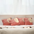 thumbnail image 3 of Ambesonne Japanese Throw Pillow Cover 4 Pack, Cherry Sakura Blossoms, 20", Coral Pale Yellow Plum, 3 of 6