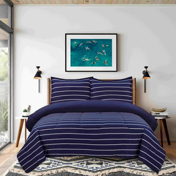 Soft Surround College Collection Jersey Twin/Twin XL Blue Stripe