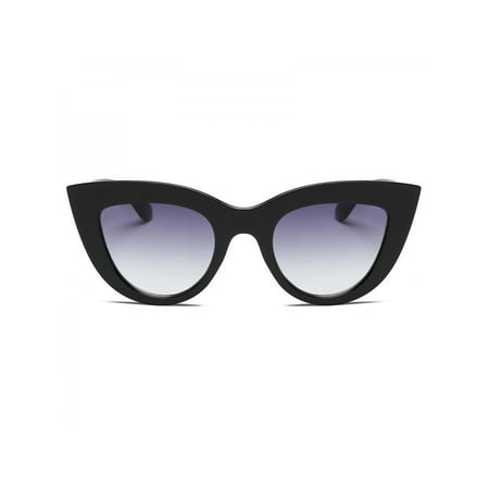Lavaport Women Fashion Vintage Big Frame Cat Eye Sunglasses