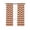 White Orange, variant on Yellow Moire Blackout Curtains, Light Blocking Print Window Curtains, Water Ripple Stripe Farmhouse Thermal Insulated Window Drapes for Living Room Kitchen Cafe 2 Panels, 104"W x 63"L