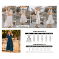 thumbnail image 3 of BTFBM Women Summer Casual Wrap V Neck Ruffle Cap Sleeve Belted Midi Dress Fall Swiss Dots A-line Long Wedding Guest Dresses,Elegant Floral Boho Sundress With Pockets,Spring Beach Vacation Clothes, 3 of 8