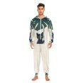 thumbnail image 3 of FORMRS Onesies Pajama for Adults Unisex Hoodie Winter Jumpsuit One Piece Sleepwear, Sizes S-2XL, Black Cat Plants, 3 of 7