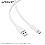 C18-04 USB-A to USB-C braid charging data cable