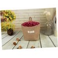 thumbnail image 3 of Alipis Panier de Rangement en Jute Rayé 3 Pcs Petit Sac de Transport en Coton Rangement Suspendu, 3 of 8
