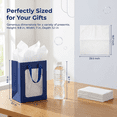 thumbnail image 3 of 36-Pack Kraft Gift Bags with Tissue Paper – 10 x 7 x 5 Inch Large Paper Gift Bags with Clear Window and Handles for Graduation, Wedding, Baby Shower, Birthday Party Favors, Blue, 3 of 8