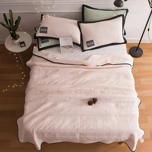 Conditioning Quilts for Queen Bed Bedspreads - Soft Bed Summer Quilt Lightweight Microfiber Bedspread- Modern Style Wave Pattern Coverlet for All Season 70.8x86.6in