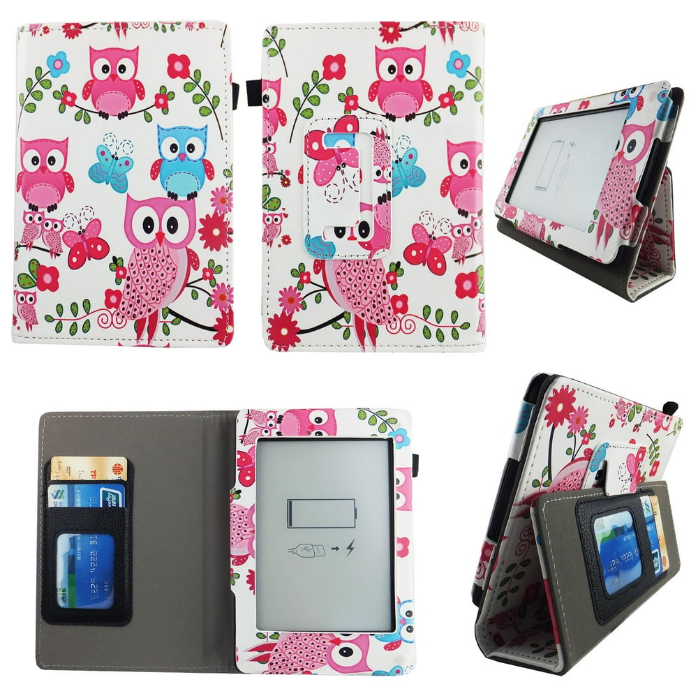 For kindle paperwhite Case 6 inch Slim Thinnest PU Leather Folio Stand Book Style Cover Travel E