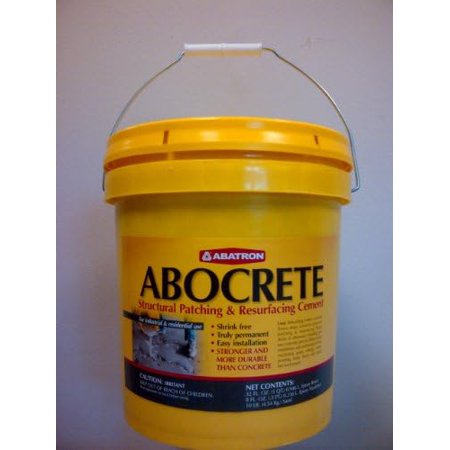 ABATRON Abocrete Kit - Self-Leveling Concrete Epoxy Patching and Filling Compound - Concrete Repair and Cement Crack Filler Small Kit - with Sand - Light Gray
