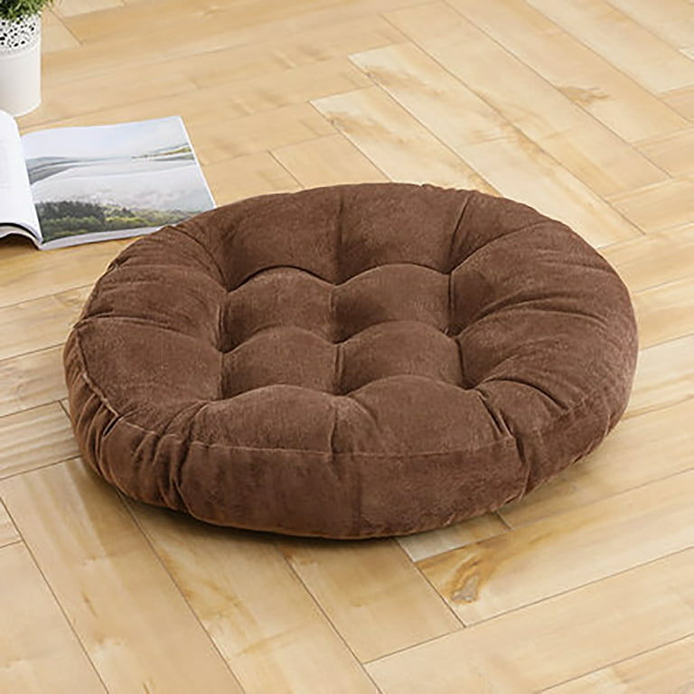Stuffed Cushion Japanese Style Breathable Round Comfortable