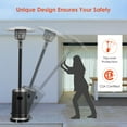 thumbnail image 5 of Costway 50000 BTU Propane Patio Heater Standing Steel with Wheels Black, 5 of 11
