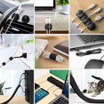 thumbnail image 2 of 1 Fundas para cables divididas con clips para cables autoadhesivos, juego de organizador de cables, 2 of 5