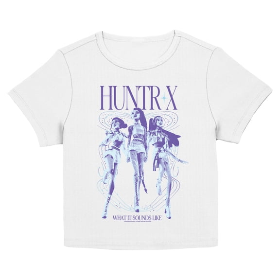 Juniors KPop Demon Hunters What It Sound Like Huntrix Girls T Shirt