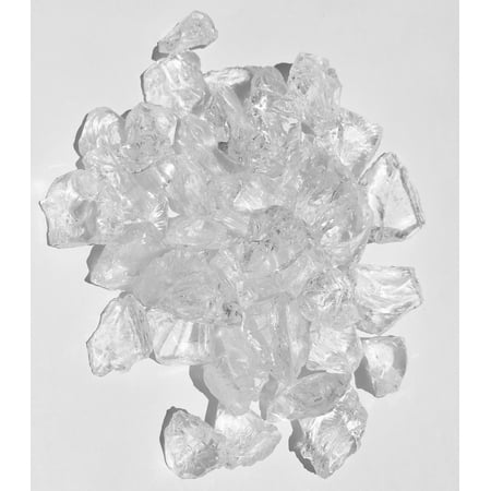 Crystal Clear Fire Pit Glass Rocks 1 2 1 10 Lbs Walmart Com